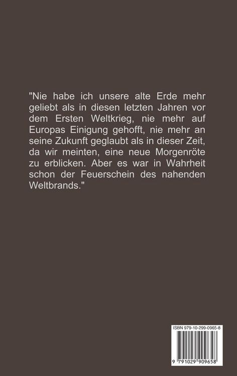 Produktbild: Die Welt von Gestern