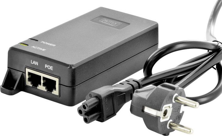 Produktbild: Digitus DN-95103-2 PoE Injektor 1 GBit/s IEEE 802.3at (25.5 W), IEEE 802.3af (12.95 W)