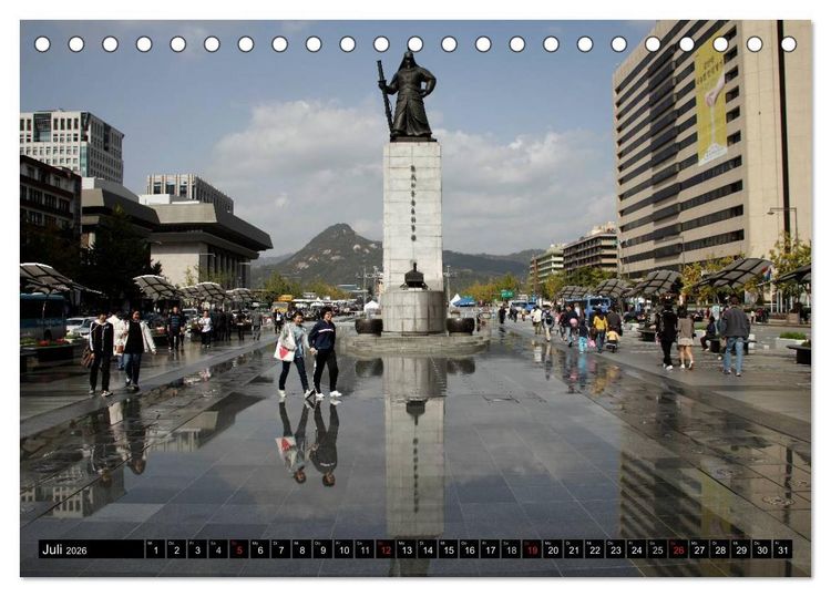 Produktbild: Seoul (Tischkalender 2026 DIN A5 quer), CALVENDO Monatskalender
