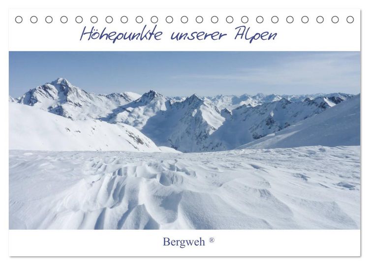 Produktbild: H&ouml;hepunkte unserer Alpen - Bergweh &reg; (Tischkalender 2026 DIN A5 quer), CALVENDO Monatskalender