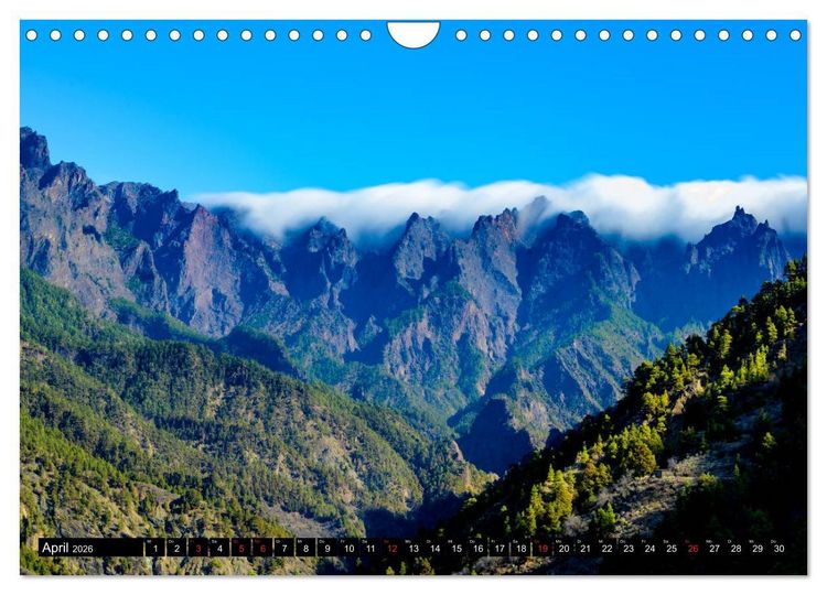 Produktbild: La Palma - Landschaften und Meer (Wandkalender 2026 DIN A4 quer), CALVENDO Monatskalender