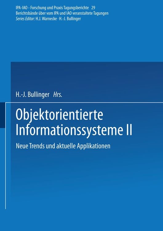 Produktbild: Objektorientierte Informationssysteme II
