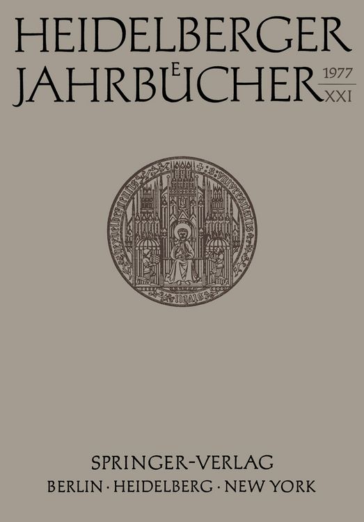 Produktbild: Heidelberger Jahrb&uuml;cher