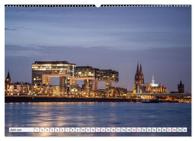 Produktbild: Cologne - K&ouml;ln (Wandkalender 2026 DIN A2 quer), CALVENDO Monatskalender