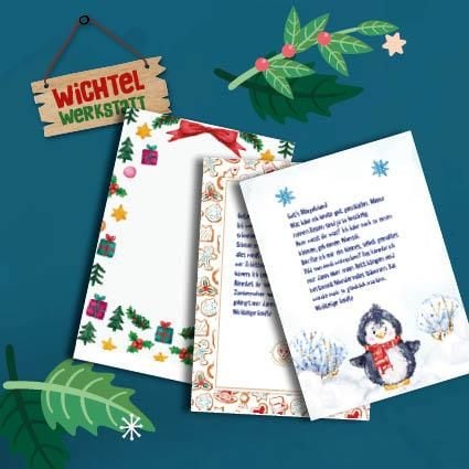 Produktbild: 100 Wichtelbriefpapiere