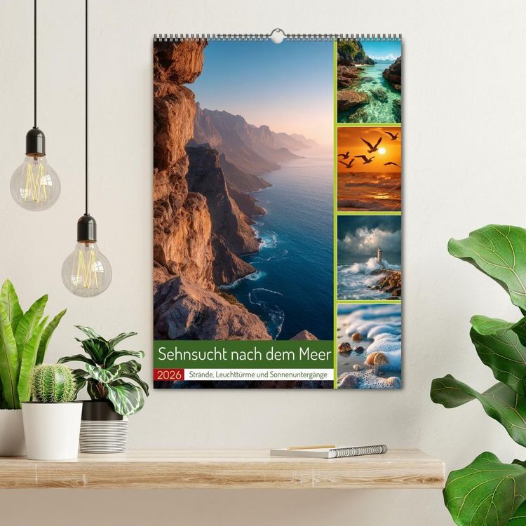 Produktbild: Sehnsucht nach dem Meer (Wandkalender 2026 DIN A2 hoch), CALVENDO Monatskalender