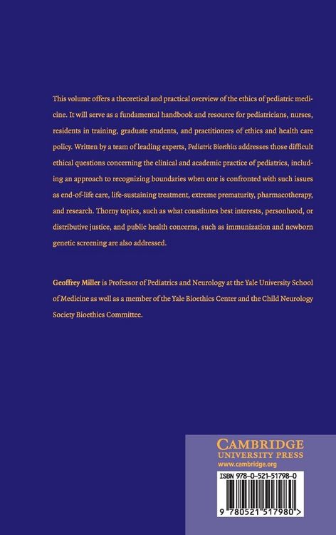 Produktbild: Pediatric Bioethics