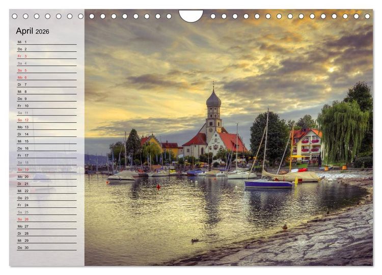 Produktbild: Unterwegs am Bodensee (Wandkalender 2026 DIN A4 quer), CALVENDO Monatskalender