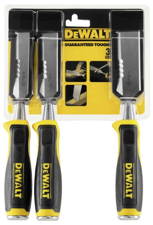 Produktbild: DEWALT Stechbeitel-Set 3-tlg. 18, 25, 32mm DWHT0-16148