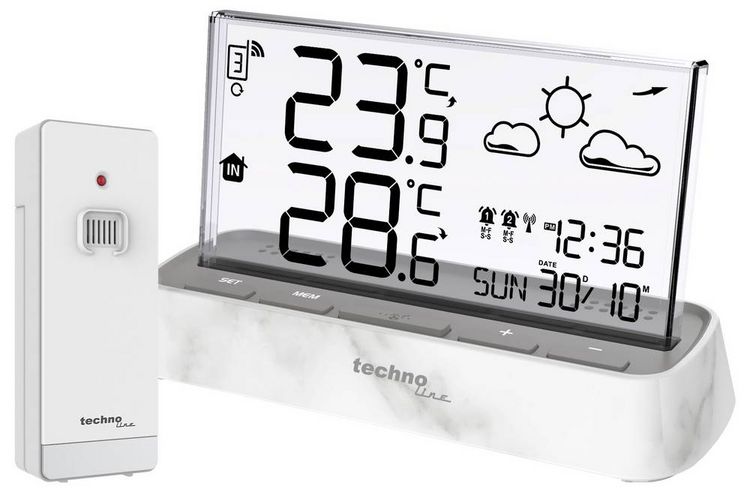 Produktbild: Techno Line WS6782 Funk-Thermometer Anzahl Sensoren max. 3St.
