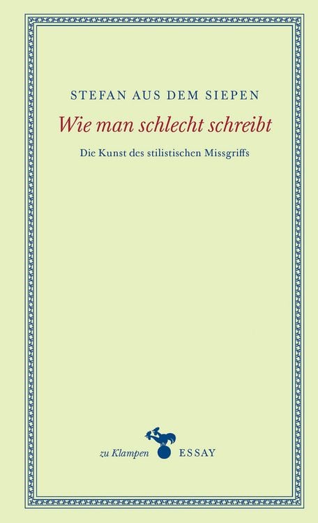 Produktbild: Wie man schlecht schreibt
