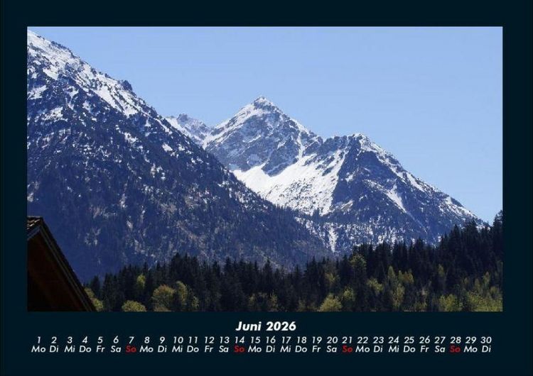 Produktbild: Berge 2026 Fotokalender DIN A4