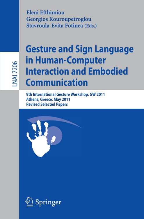Produktbild: Gesture and Sign Language in Human-Computer Interaction and Embodied Communication