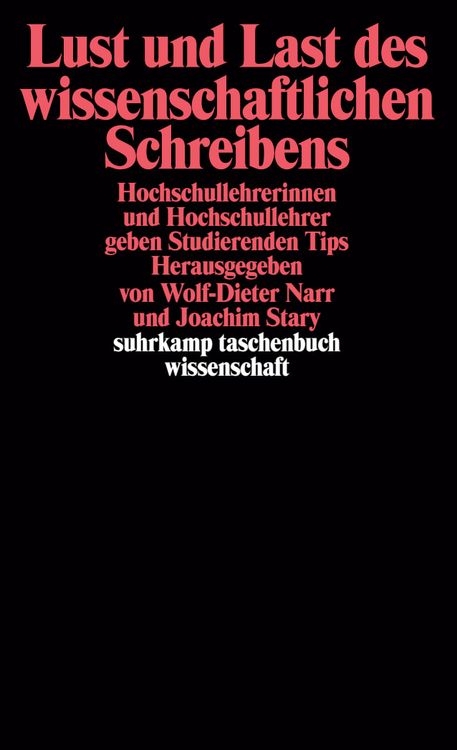 Produktbild: Lust und Last des wissenschaftlichen Schreibens