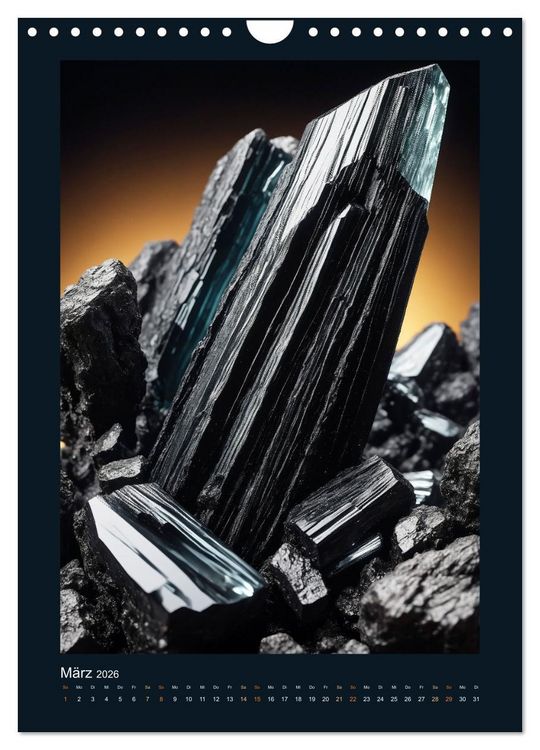 Produktbild: Fantastische Mineralien - Geheimnisvolle Sch&auml;tze (Wandkalender 2026 DIN A4 hoch), CALVENDO Monatskalender