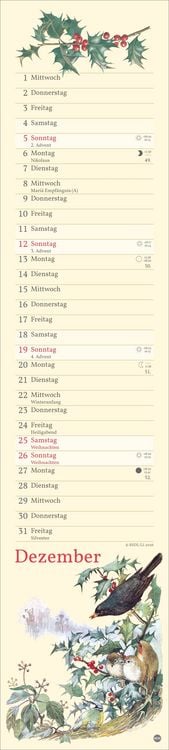 Produktbild: Edith Holden: Mit der Natur durchs Jahr Kalender 2027