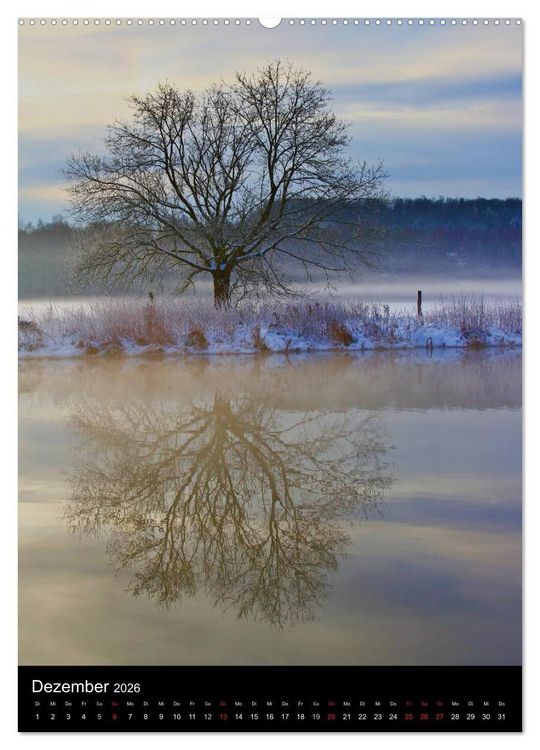 Produktbild: Gespiegelte Natur (Wandkalender 2026 DIN A2 hoch), CALVENDO Monatskalender
