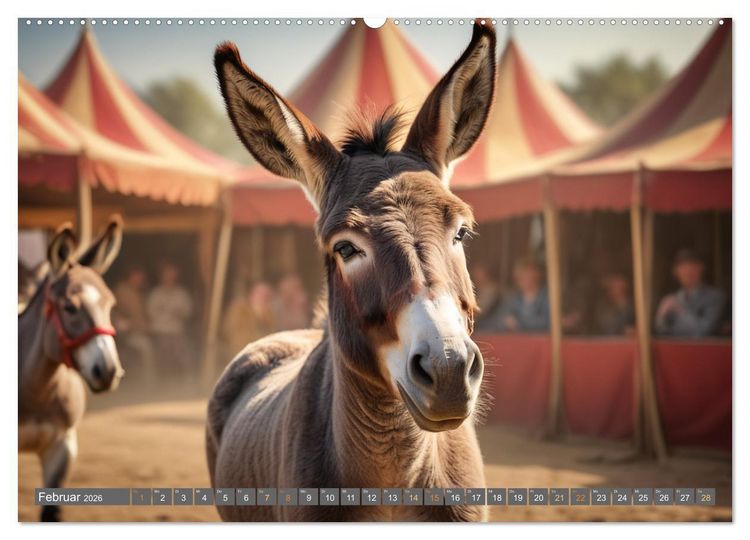 Produktbild: Eseltr&auml;ume (hochwertiger Premium Wandkalender 2026 DIN A2 quer), Kunstdruck in Hochglanz