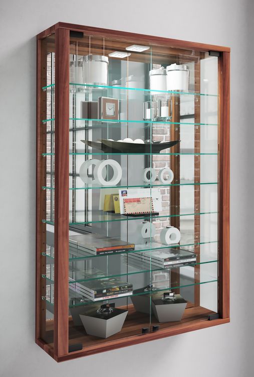 Produktbild: Wandvitrine Glasvitrine Vitrosa Mini Spiegel