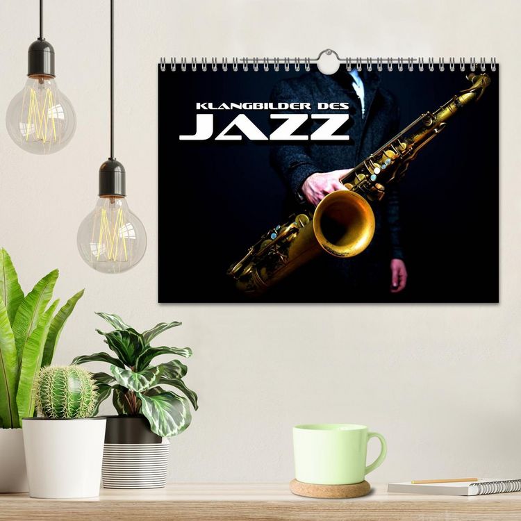 Produktbild: Klangbilder des Jazz (Wandkalender 2026 DIN A4 quer), CALVENDO Monatskalender