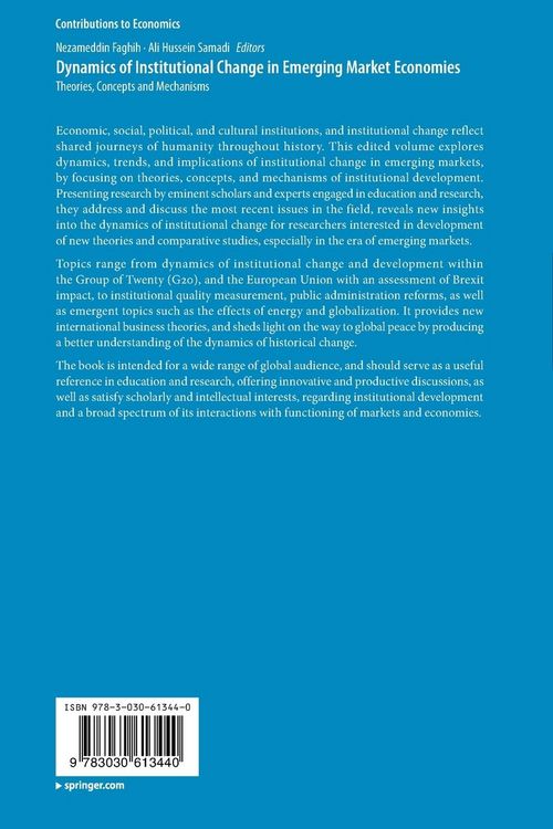 Produktbild: Dynamics of Institutional Change in Emerging Market Economies