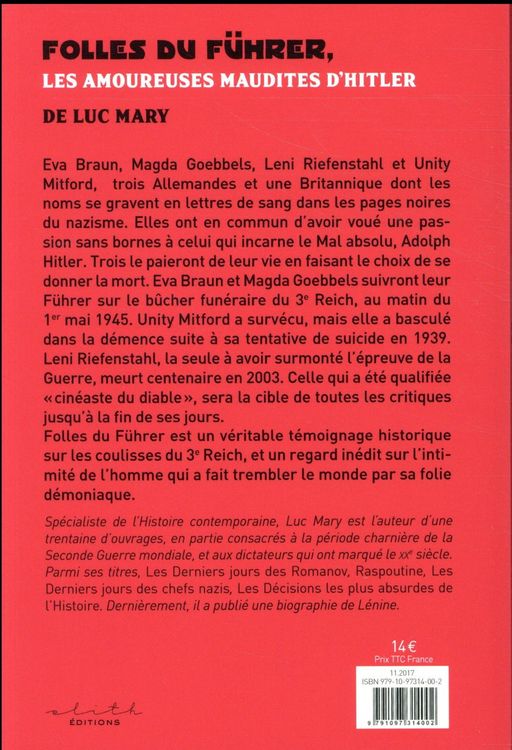 Produktbild: Folles du F&uuml;hrer : les amoureuses maudites d'Hitler