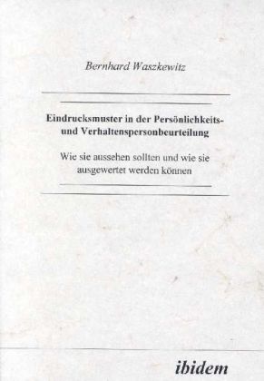 Produktbild: Eindrucksmuster in der Pers&ouml;nlichkeits- und Verhaltenspersonbeurteilung