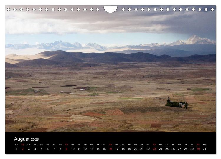 Produktbild: Bolivien (Wandkalender 2026 DIN A4 quer), CALVENDO Monatskalender