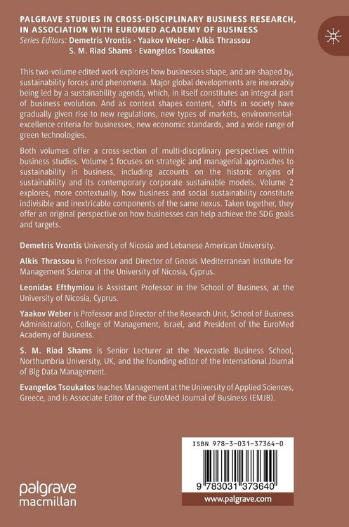 Produktbild: Business for Sustainability, Volume II