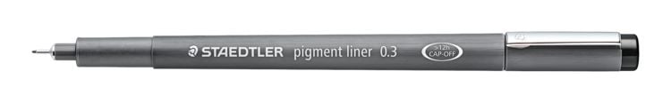 Produktbild: STAEDTLER Fineliner Lumocolor pigment liner 308 schwarz, 0,3 mm