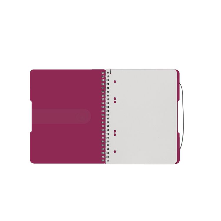 Produktbild: Herlitz Spiralblock A5 to go 80 Blatt kariert beere
