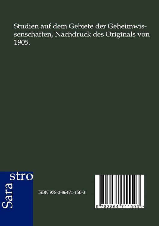 Produktbild: Studien auf dem Gebiete der Geheimwissenschaften