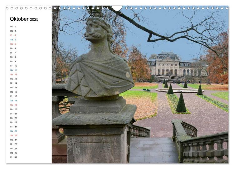 Fulda - die Barockstadt (Wandkalender 2025 DIN A3 quer), CALVENDO Monatskalender