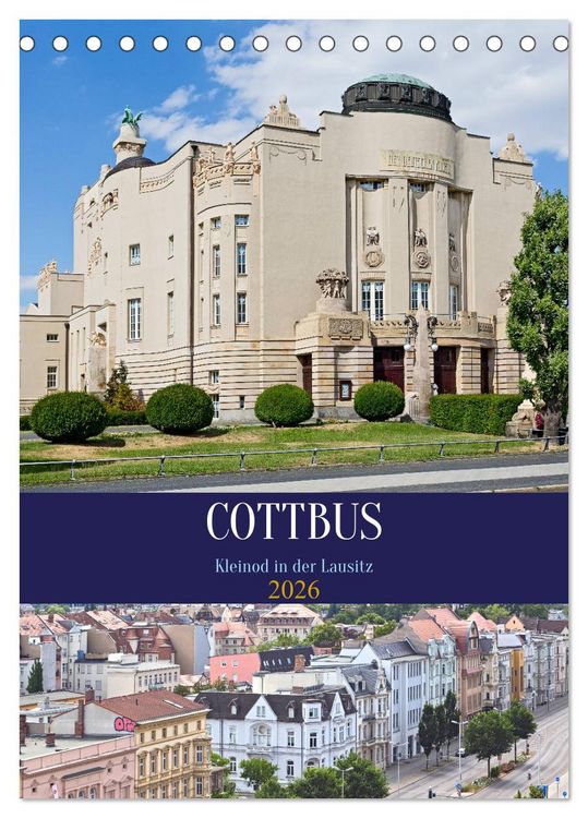 Produktbild: Cottbus Kleinod in der Lausitz (Tischkalender 2026 DIN A5 hoch), CALVENDO Monatskalender