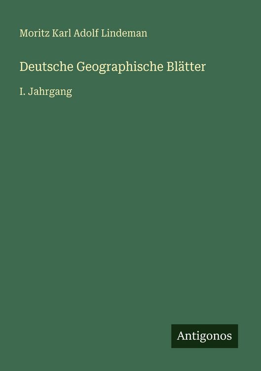 Produktbild: Deutsche Geographische Bl&auml;tter