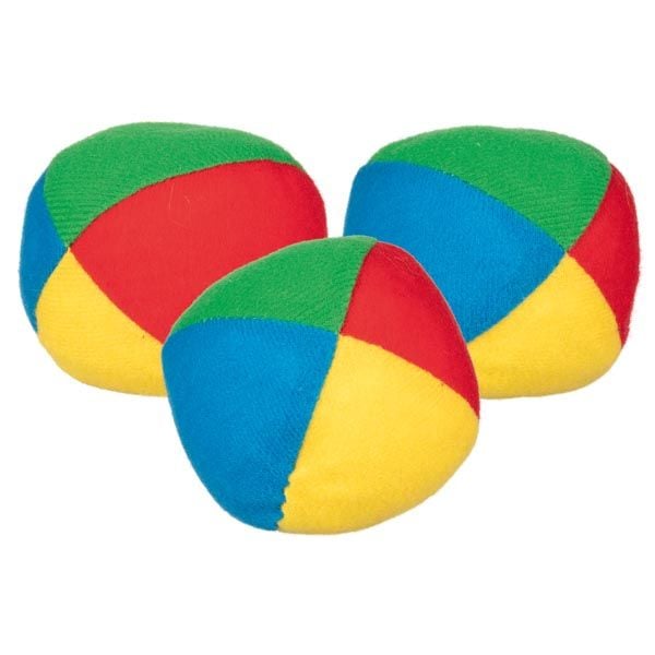 Produktbild: Goki SA133 - Jonglierball gef&uuml;llt mit Kunststoffkugeln, Textil, bunt, ca. 7 cm, 1 St&uuml;ck