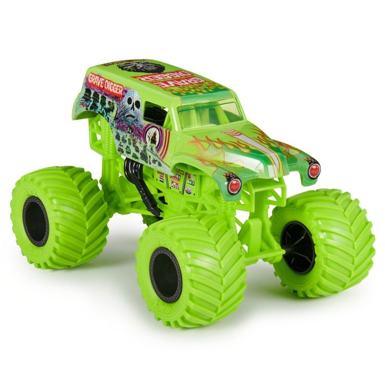 Produktbild: Monster Jam, offizieller Grave Digger Monster Truck, detailreiches Metall-Spritzguss-Fahrzeug im Ma&szlig;stab 1:24, Spielzeug f&uuml;r Kinder ab 4 Jahren