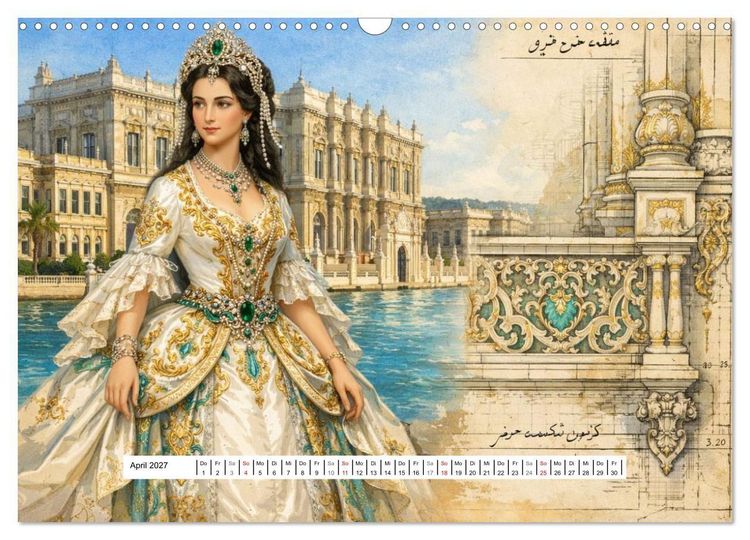 Produktbild: Rokoko Weltreise (Wandkalender 2027 DIN A3 quer), CALVENDO Monatskalender