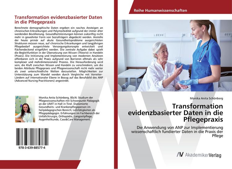 Produktbild: Transformation evidenzbasierter Daten in die Pflegepraxis