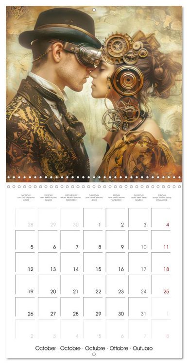 Produktbild: Steampunk - Mechanical World (Wall Calendar 2026 12 &times; 12 Inch) CALVENDO 12 Month Wall Calendar