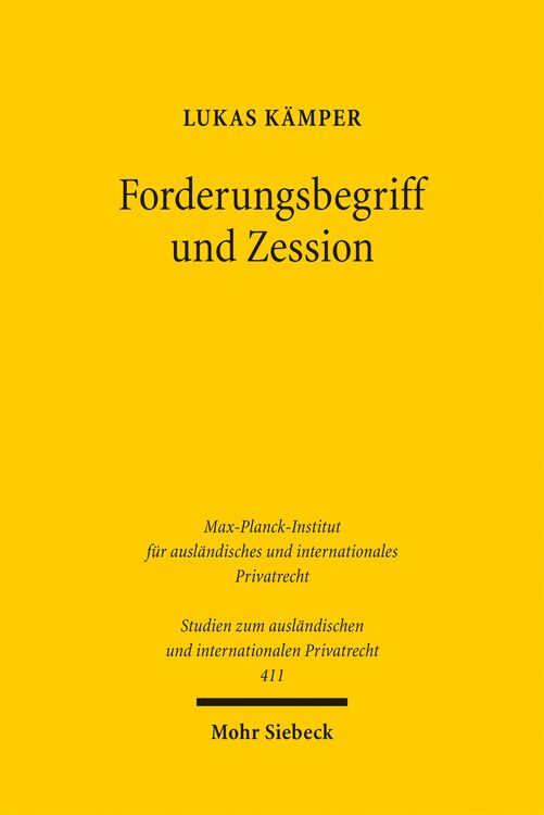Produktbild: Forderungsbegriff und Zession