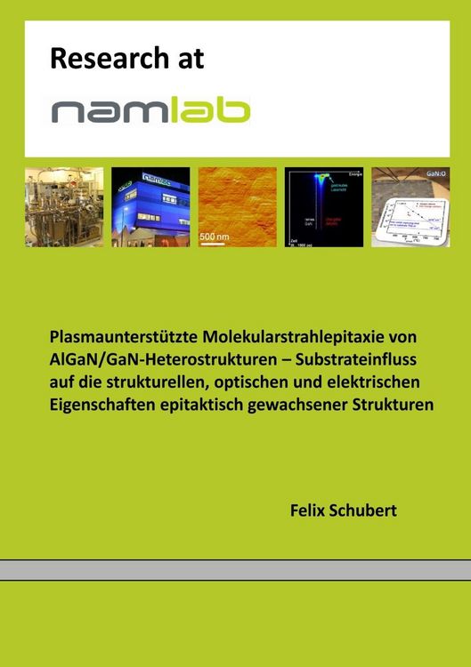 Produktbild: Plasmaunterst&uuml;tzte Molekularstrahlepitaxie von AlGaN/GaN-Heterostrukturen