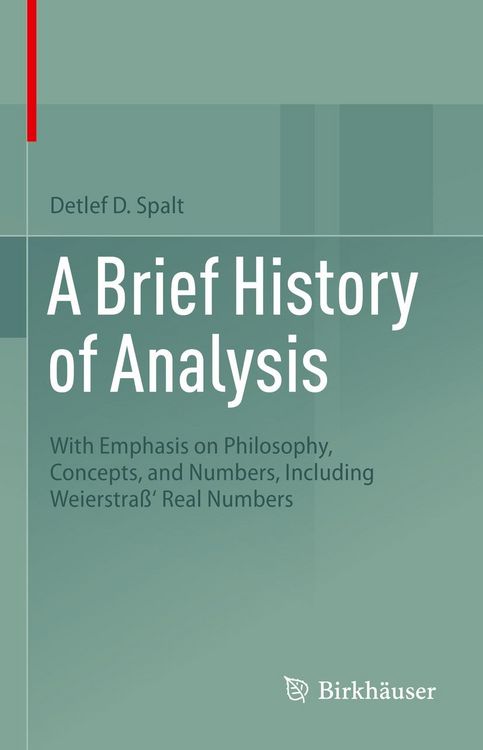 Produktbild: A Brief History of Analysis
