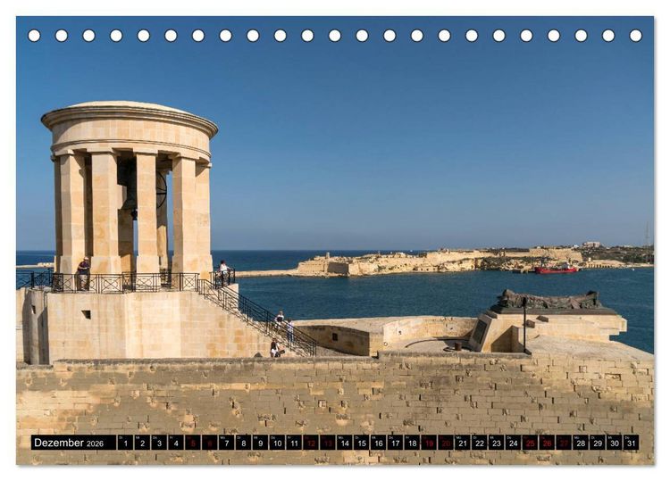 Produktbild: Valletta - Malta (Tischkalender 2026 DIN A5 quer), CALVENDO Monatskalender