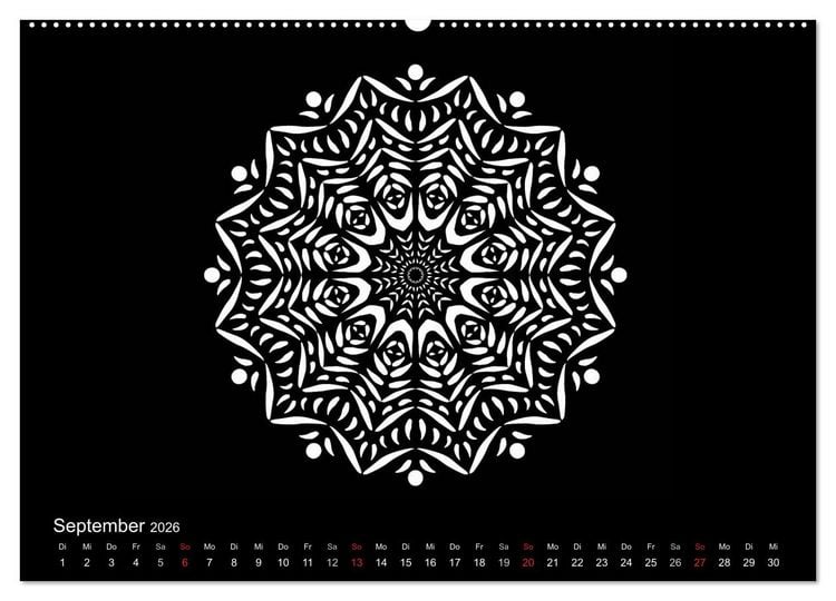 Produktbild: Entspannung und Ruhe durch Mandalas (hochwertiger Premium Wandkalender 2026 DIN A2 quer), Kunstdruck in Hochglanz