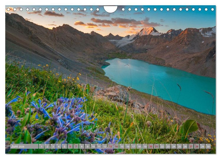 Produktbild: Kirgistan Bergparadies in Zentralasien (Wandkalender 2026 DIN A4 quer), CALVENDO Monatskalender