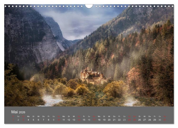 Produktbild: Zwielicht - Fantasylandschaften (Wandkalender 2026 DIN A3 quer), CALVENDO Monatskalender