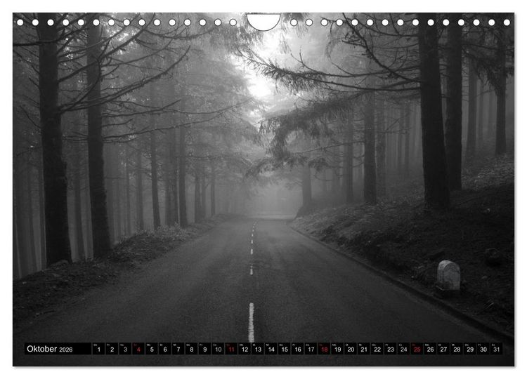 Produktbild: Stille Momente in Schwarz-Weiss (Wandkalender 2026 DIN A4 quer), CALVENDO Monatskalender