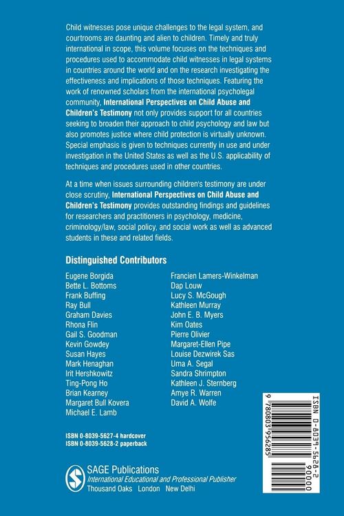 Produktbild: International Perspectives on Child Abuse and Children's Testimony
