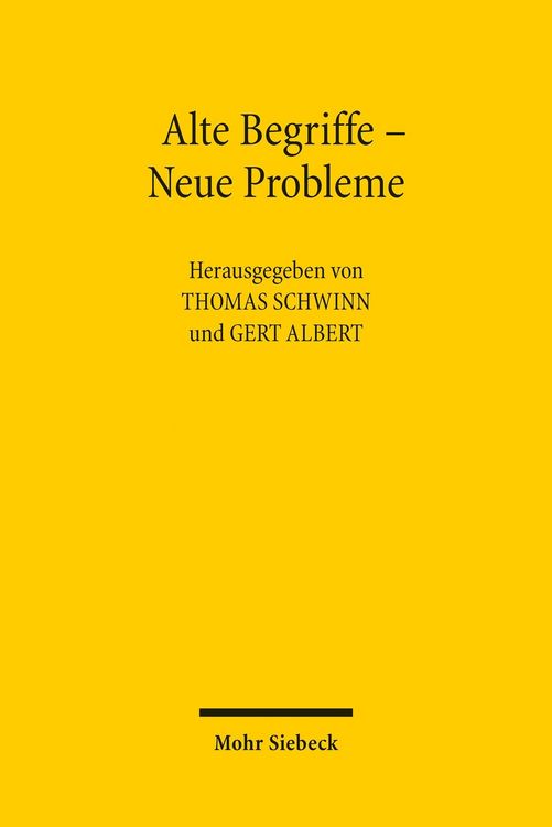 Produktbild: Alte Begriffe - Neue Probleme